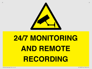 24/7 MONITORING AND REMOTE RECORDING